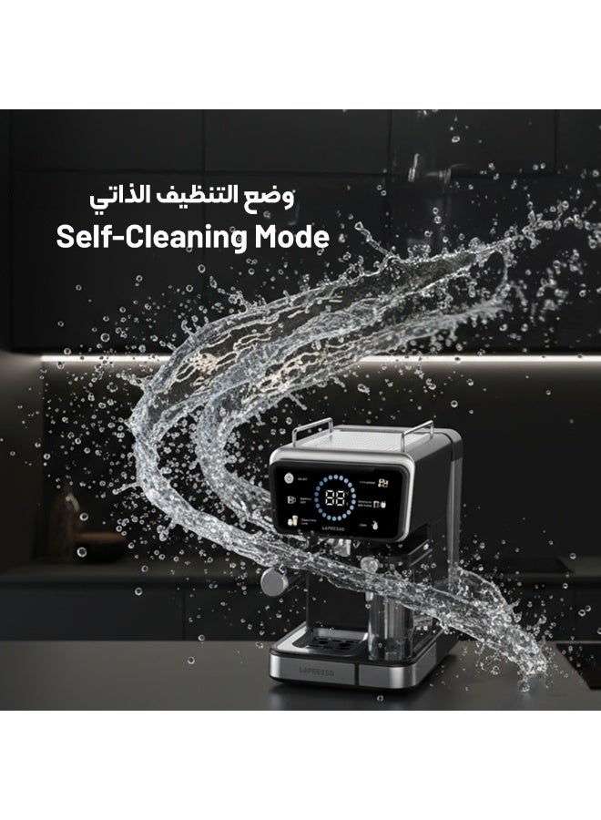 LePRESSO Hot & Cold Brewing Coffee Machine, Espresso Machine with Milk Frother, Self- Cleaning Coffee Maker, 20Bar Latte Maker, Touch Panel, 4 Preset Function, 1350W Espresso Maker, Latte, Cappuccino - Image 2